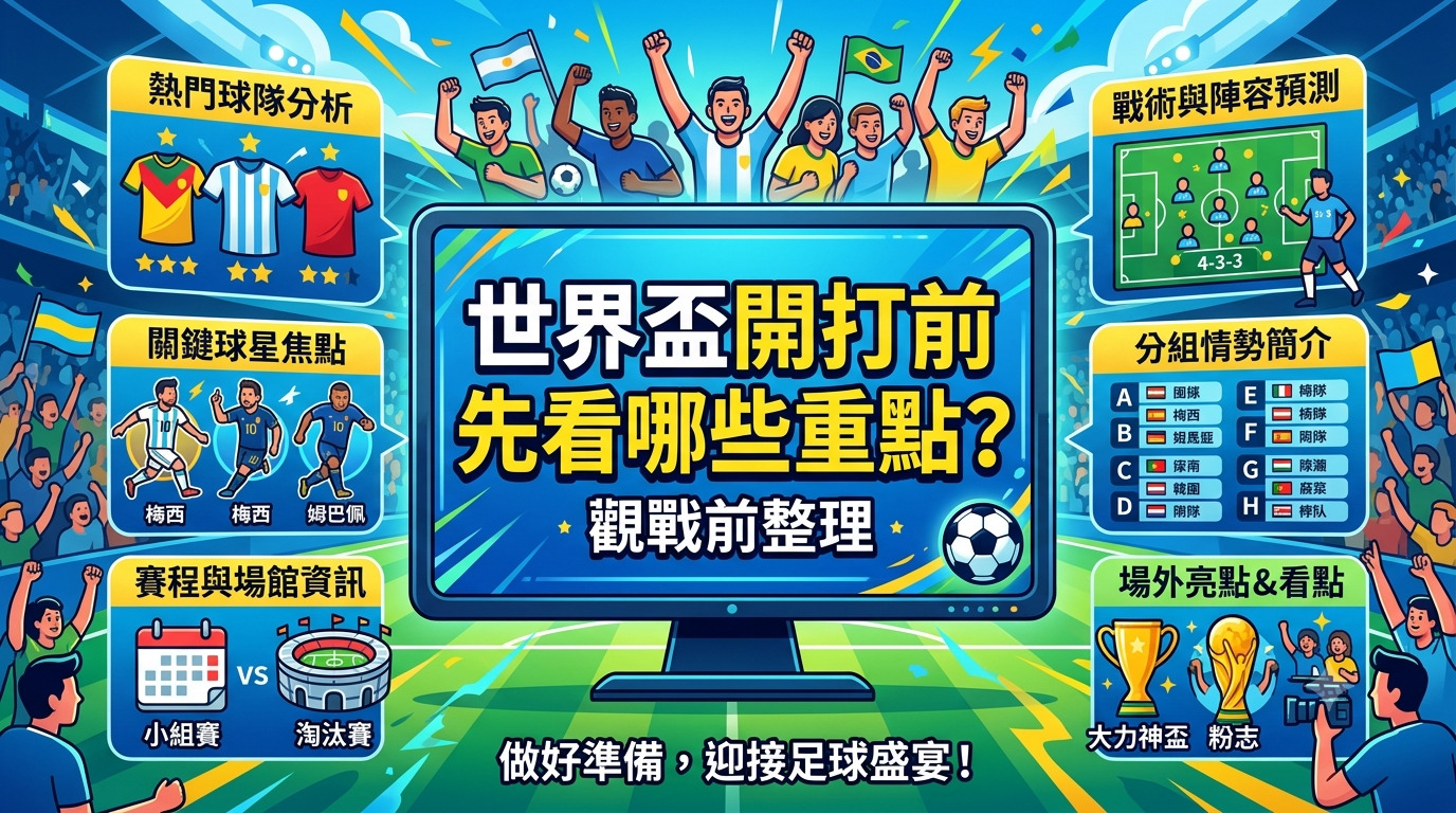 世界盃開打前先看哪些重點？觀戰前整理