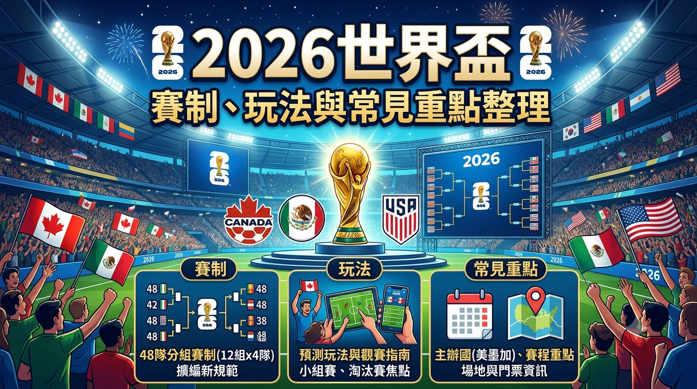 2026世界盃賽制、玩法與常見重點整理