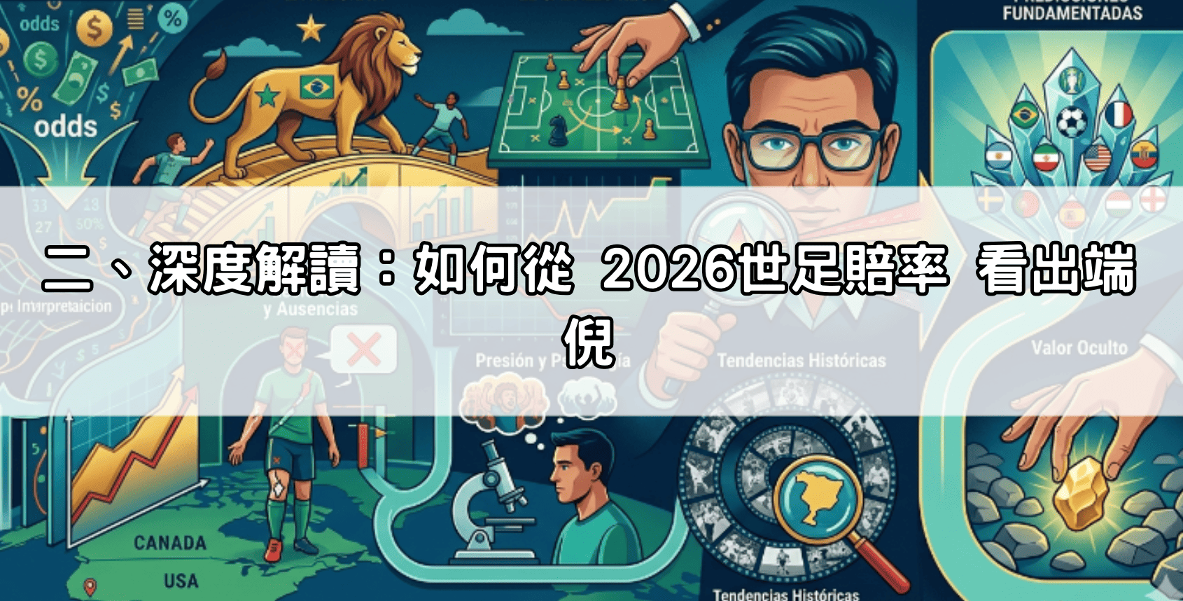 二、深度解讀：如何從 2026世足賠率 看出端倪