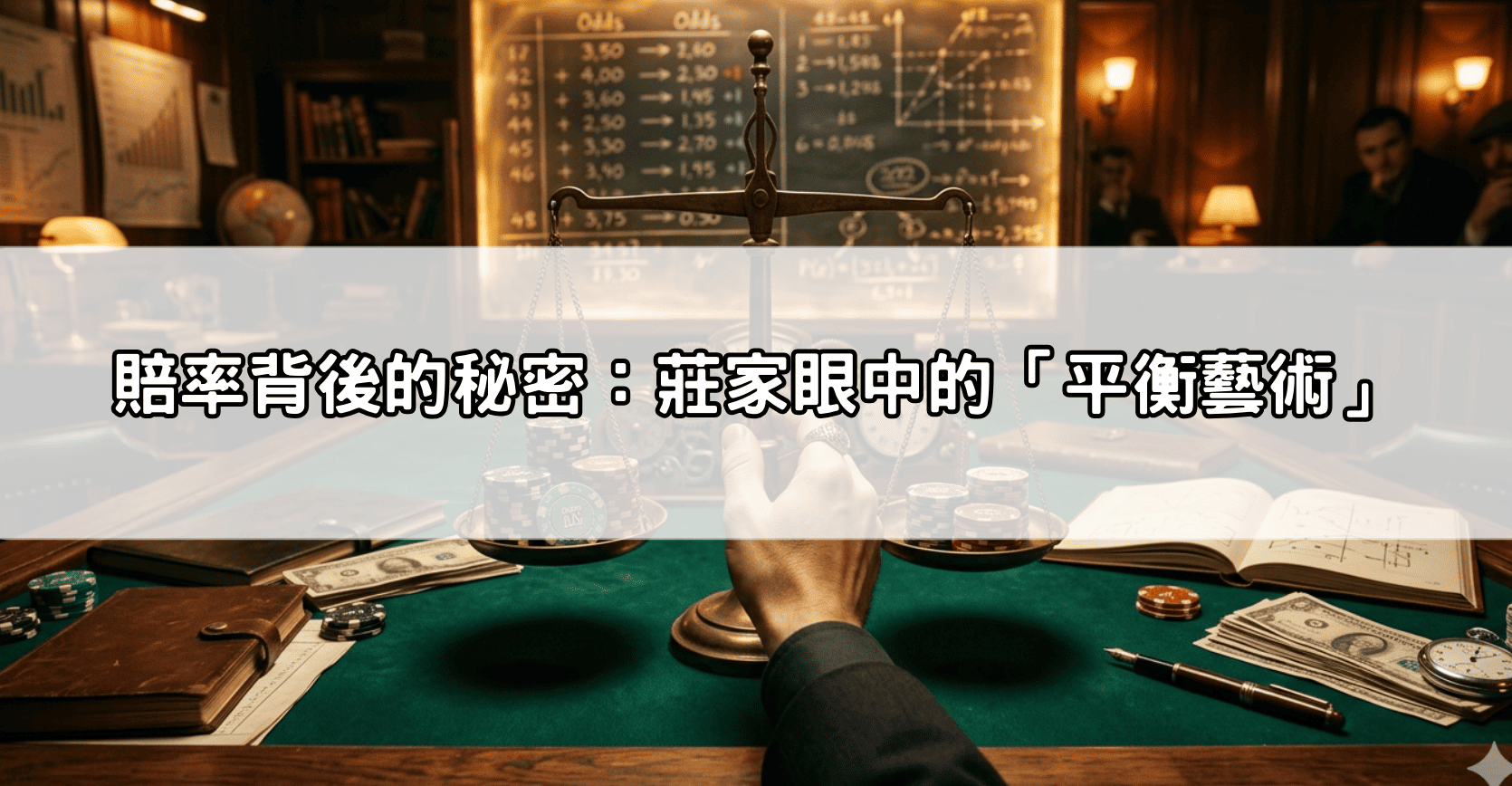 賠率背後的秘密：莊家眼中的「平衡藝術」