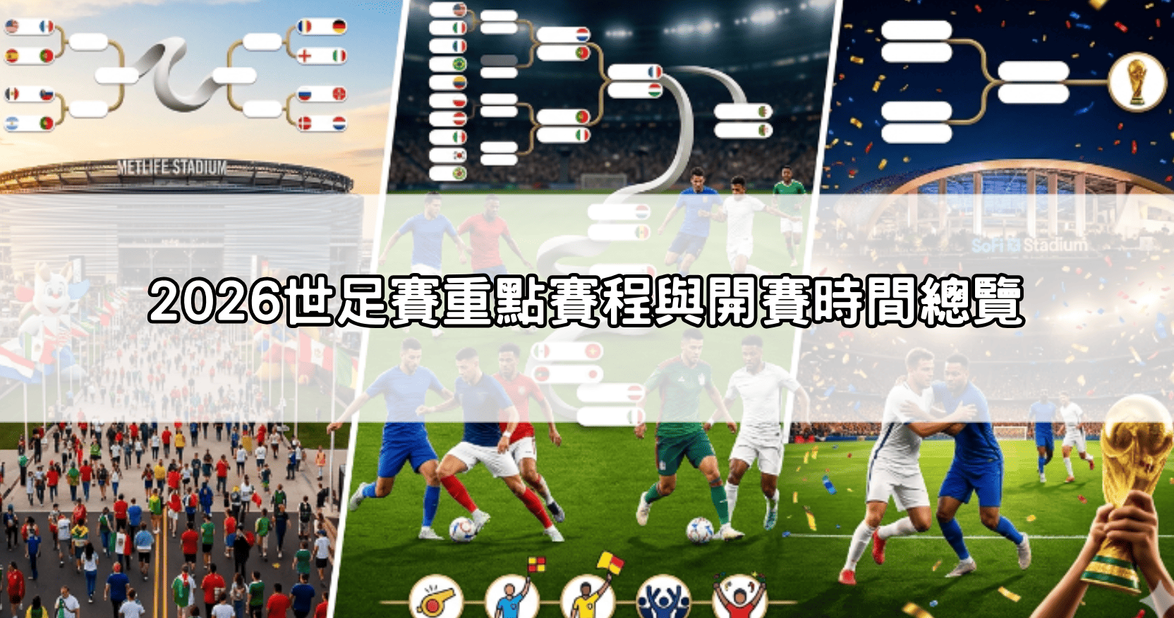 2026世足賽重點賽程與開賽時間總覽